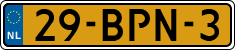 License plate of the Netherlands, Heavy Commercial Vehicles (1994 system)