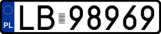 License plates of Poland, Regular car plates