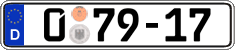 German license plate, Diplomatic