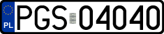 License plates of Poland, Regular car plates