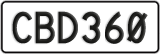 License plate of New Zealand, ABC1(23)