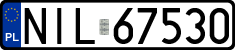 License plates of Poland, Regular car plates