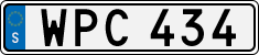 License plate of Sweden, Regular plates