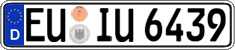 German license plate, Regular plates