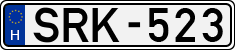 license plates of Hungary, Cars (1990)