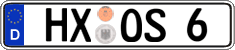 German license plate, Regular plates