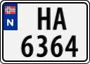 License plate of Norway, Trailers, motorcycles, special vehicles