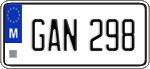 License plate of Malta, Regular plates (ABC 123)