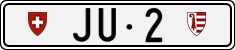 License plate of Switzerland, Cars