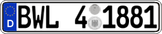 German license plate, Regional authorities