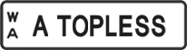 Western Australia, Vanity Plates