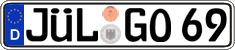 German license plate, Regular plates