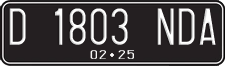 License plate of Indonesia, Regular plates