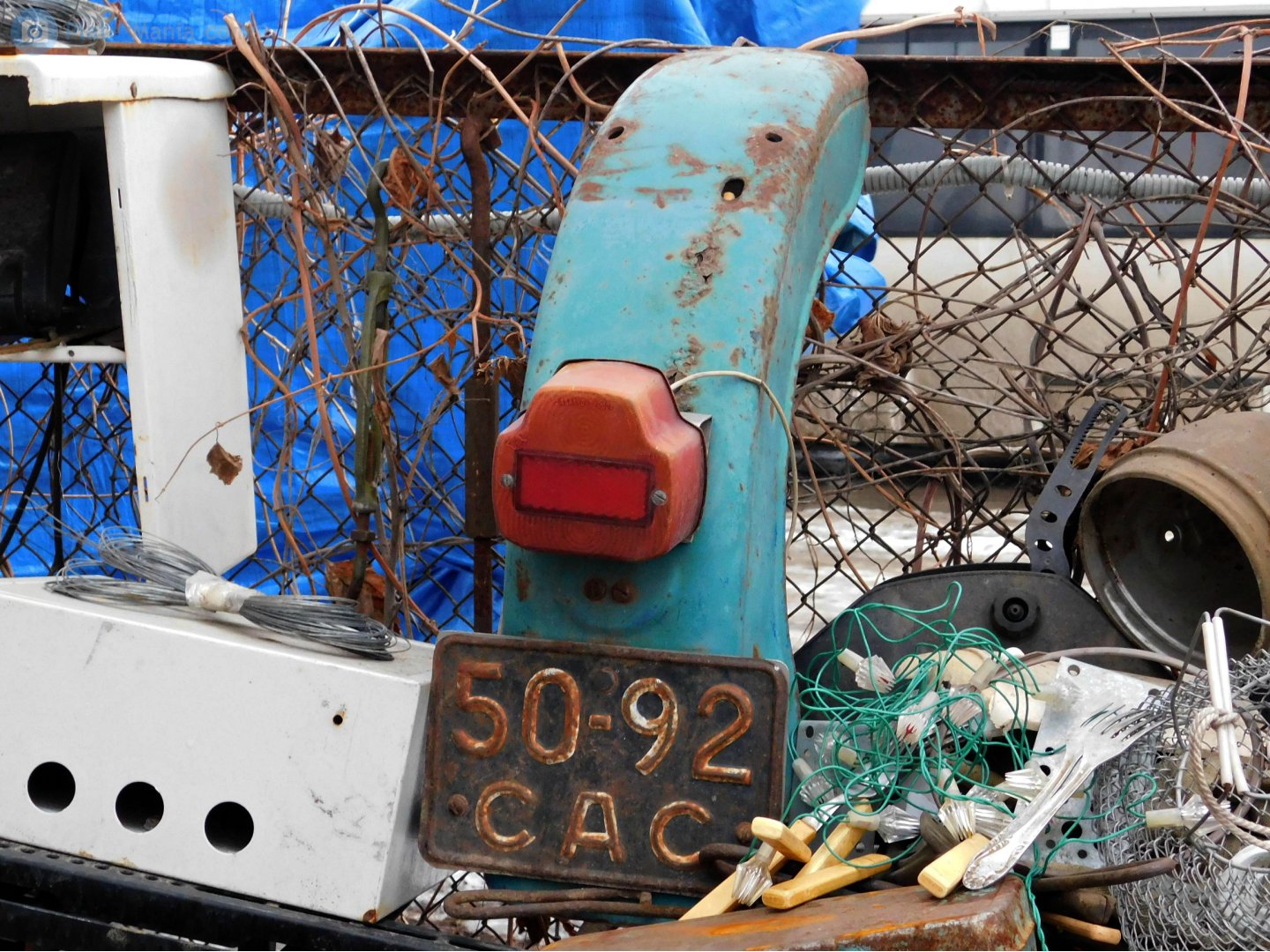 5092 САС, License plate without vehicle 