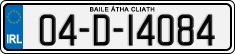 License plate of Ireland, Regular plates