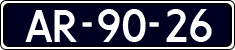 License plate of the Netherlands, Imported oldtimers (cars)