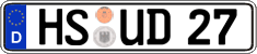 German license plate, Regular plates