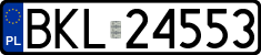 License plates of Poland, Regular car plates