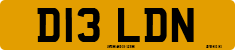 License plate of the United Kingdom, 1983 year system