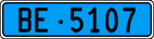License plate of Switzerland, Work and fire vehicles (blue)