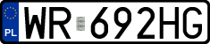 License plates of Poland, Regular car plates