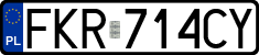 License plates of Poland, Regular car plates