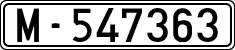 License plates of Spain, 1900 year series
