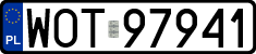 License plates of Poland, Regular car plates
