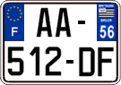 French license plate, SIV (ordinary)