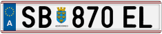 License plate of Austria, Regular plates