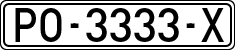 License plates of Spain, 1971 year series