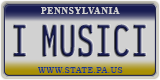 Pennsylvania, Vanity Plates