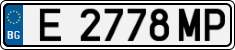 License plate of Bulgaria, Cars