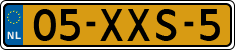 License plate of the Netherlands, Cars