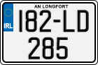 License plate of Ireland, Regular plates