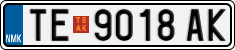 License plate of North Macedonia, Regular plates (2012)