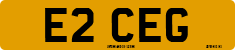 License plate of the United Kingdom, 1983 year system