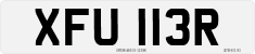 License plate of the United Kingdom, 1963 year system
