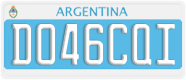 License plate of Argentina, Diplomatic