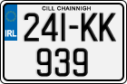 License plate of Ireland, Regular plates