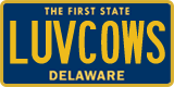 Delaware, Vanity Plates