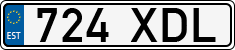 License plate of Estonia, Regular car plates