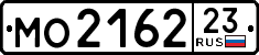 License plate Russia, Trailers