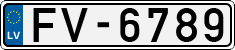 License plate of Latvia, Regular car plates
