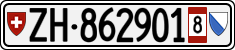 License plate of Switzerland, Provisional