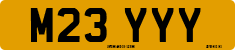 License plate of the United Kingdom, 1983 year system