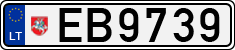 License plate of Lithuania, Electric vehicles