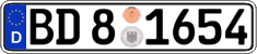 German license plate, Authorities and federal agencies