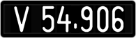 License plate of Austria, 1947 year system