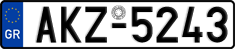 License plate of Greece, Cars